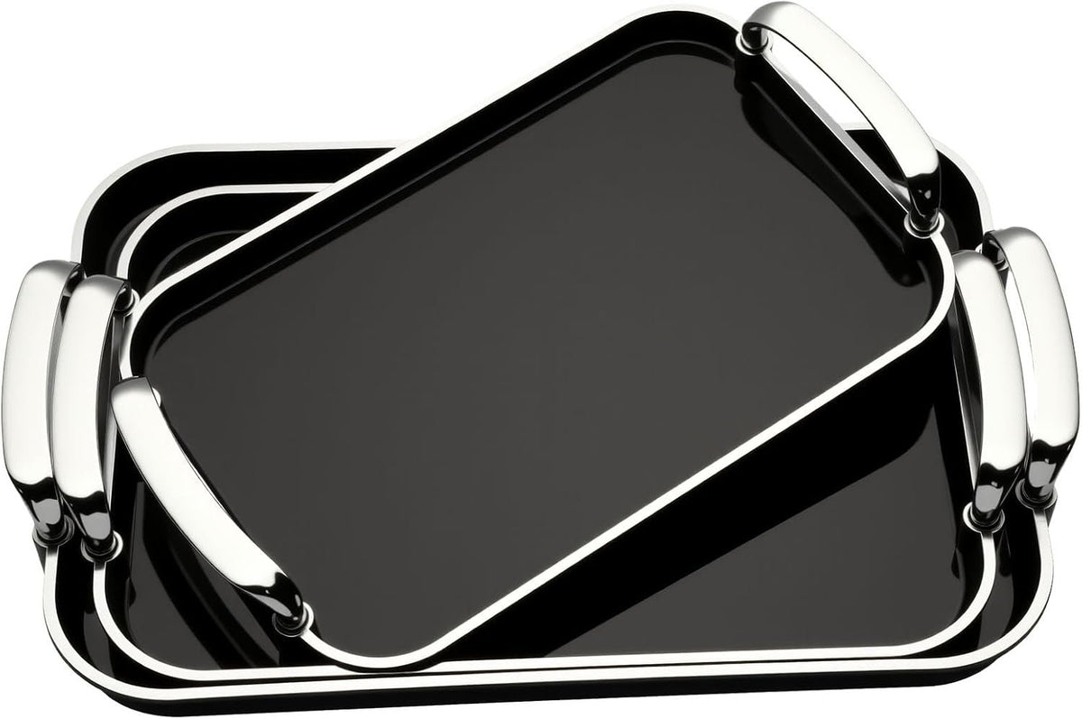 3-Piece Serving Tray Set – Multi-Purpose Plastic Platters