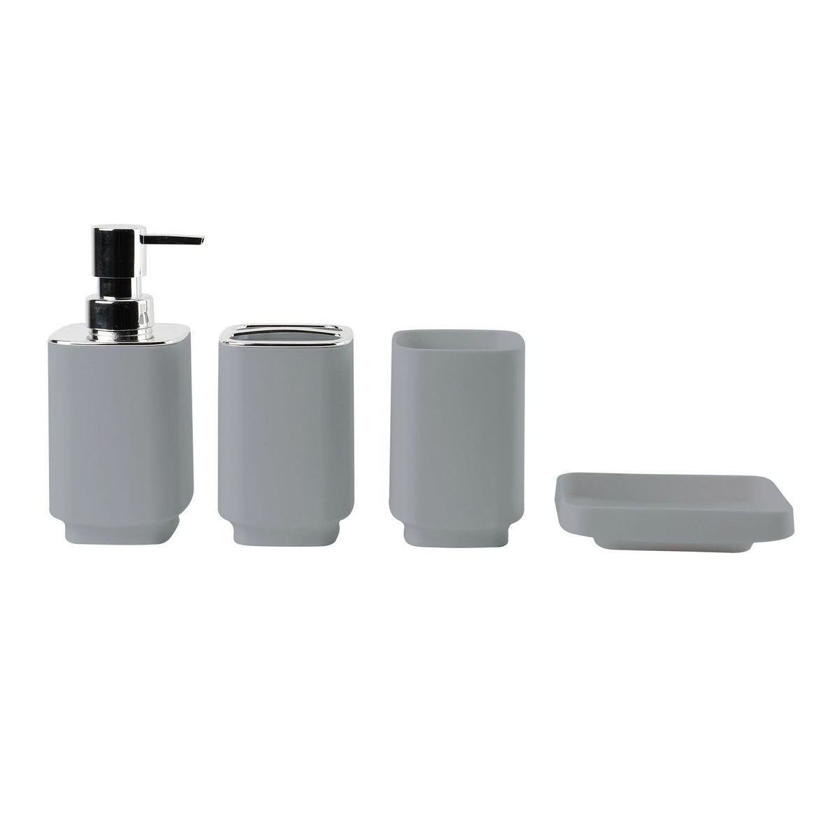 4 Piece Bathroom Set – Matte Finish Accessories