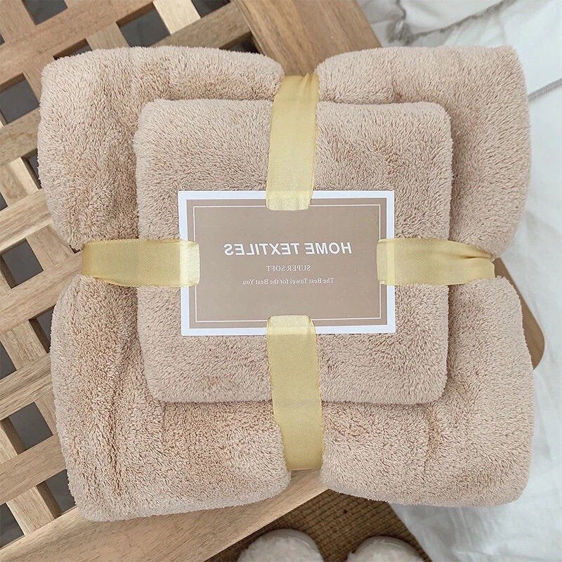 2-Piece Soft Bathroom Towel Set