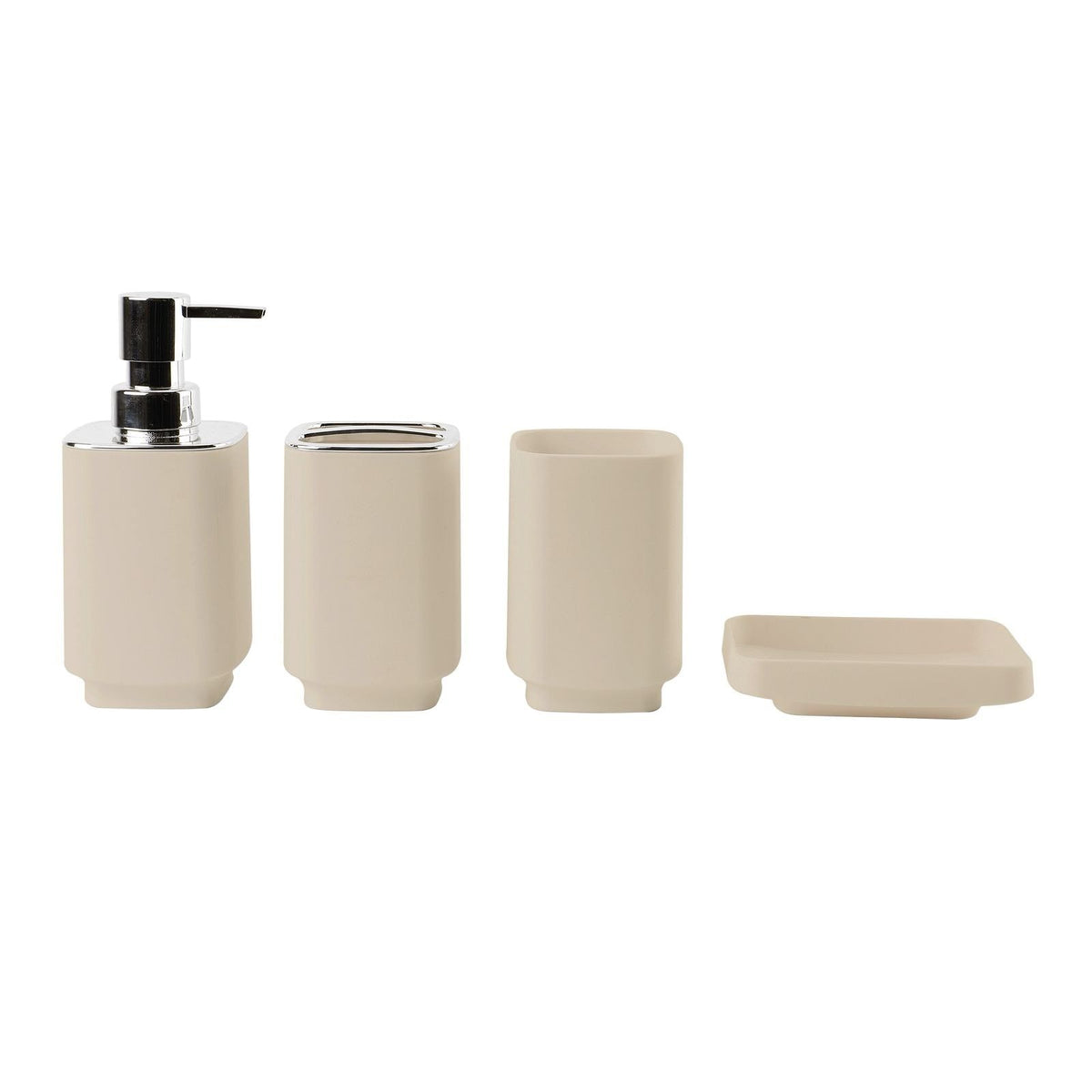 4 Piece Bathroom Set – Matte Finish Accessories