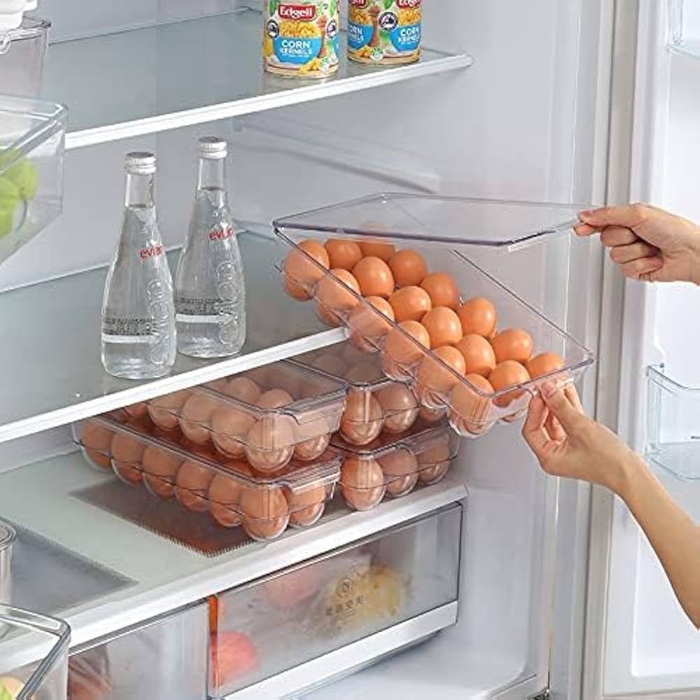 Plastic Egg Storage Box – Fridge Organizer