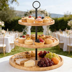 3 Tier Bamboo Food Stand for Kitchen & Dining