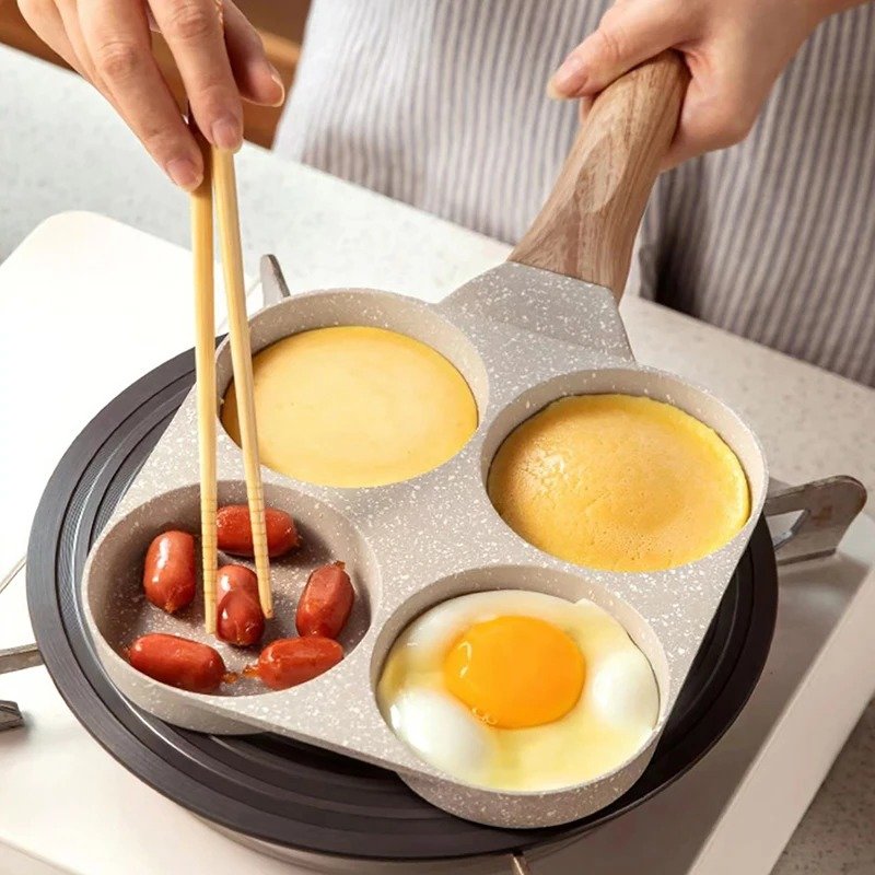 Non Stick Multi Section Egg Frying Pan