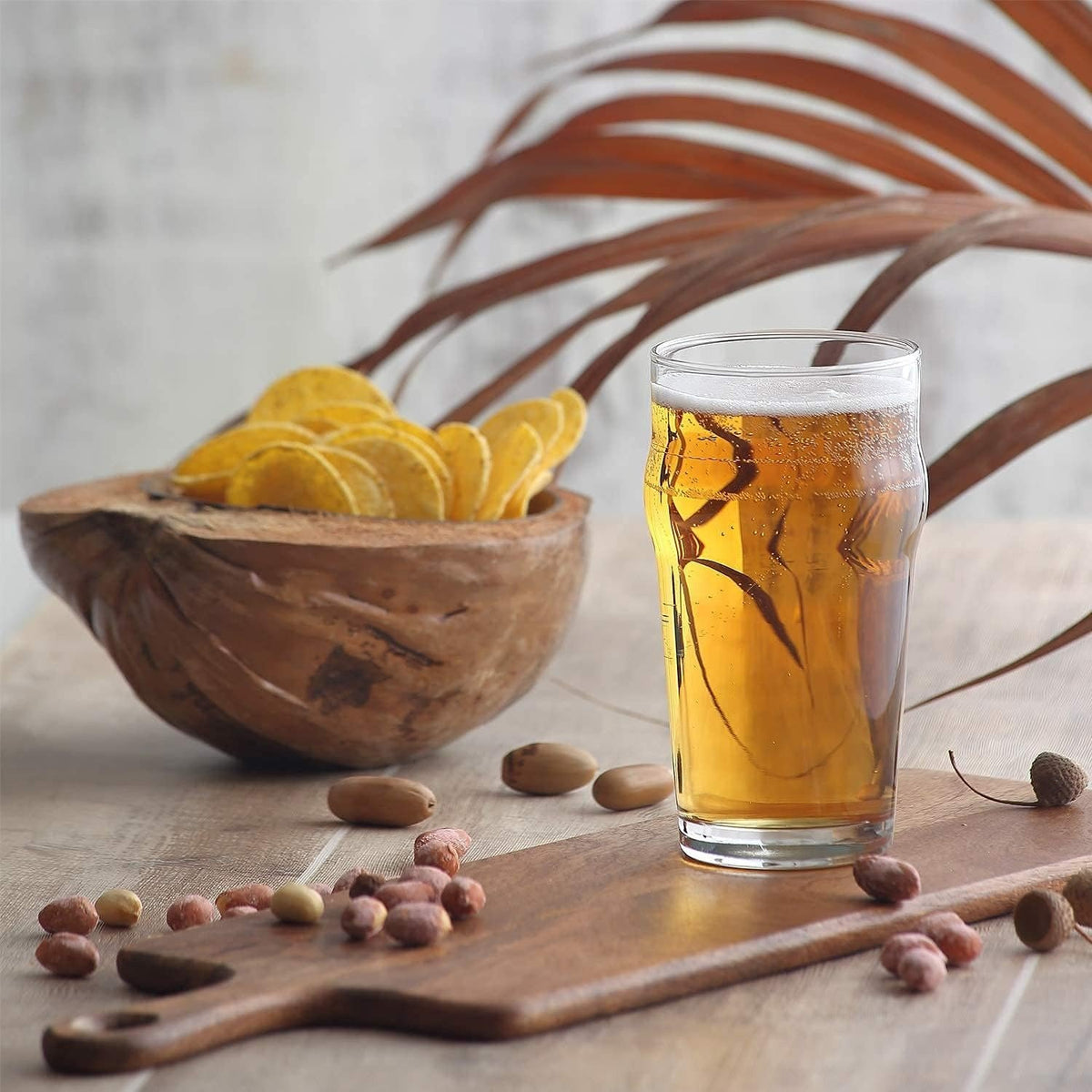 Set of 4 Beer Glasses – Durable Glassware for Home & Bar