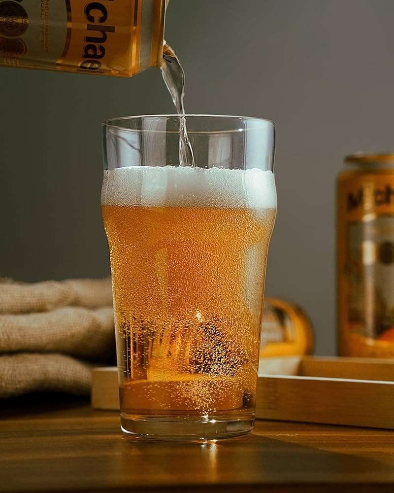 Set of 4 Beer Glasses – Durable Glassware for Home & Bar