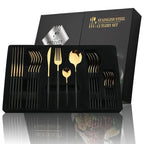 24pc Stainless Steel Cutlery Set – Flatware for 6
