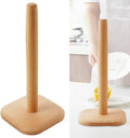Bamboo Paper Towel Holder – Kitchen Counter Roll Stand