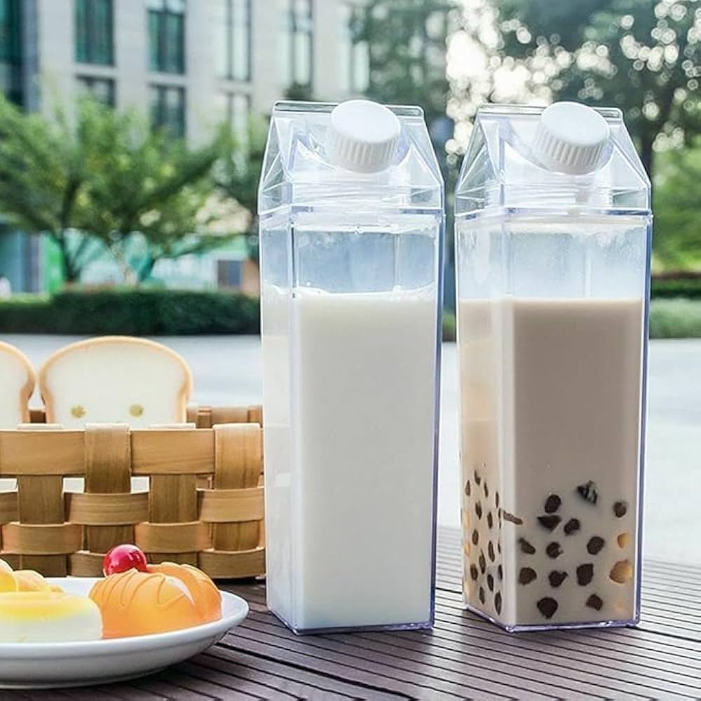 Transparent Plastic Milk Storage Bottle 1000ml