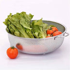 Multifunction Stainless Steel Basket – Storage, Washing & Draining