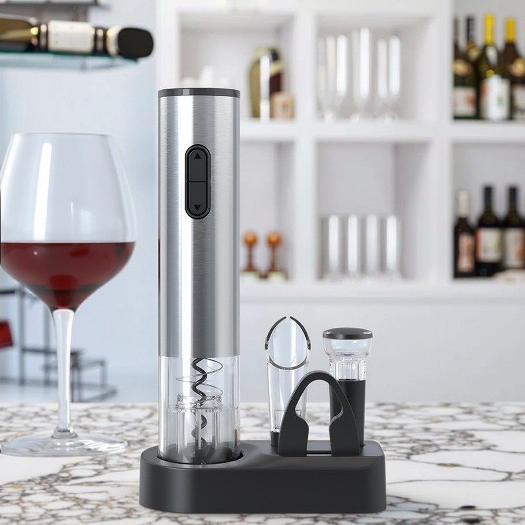 Electric Wine Opener & Preservation Set – Complete Wine Accessory Kit