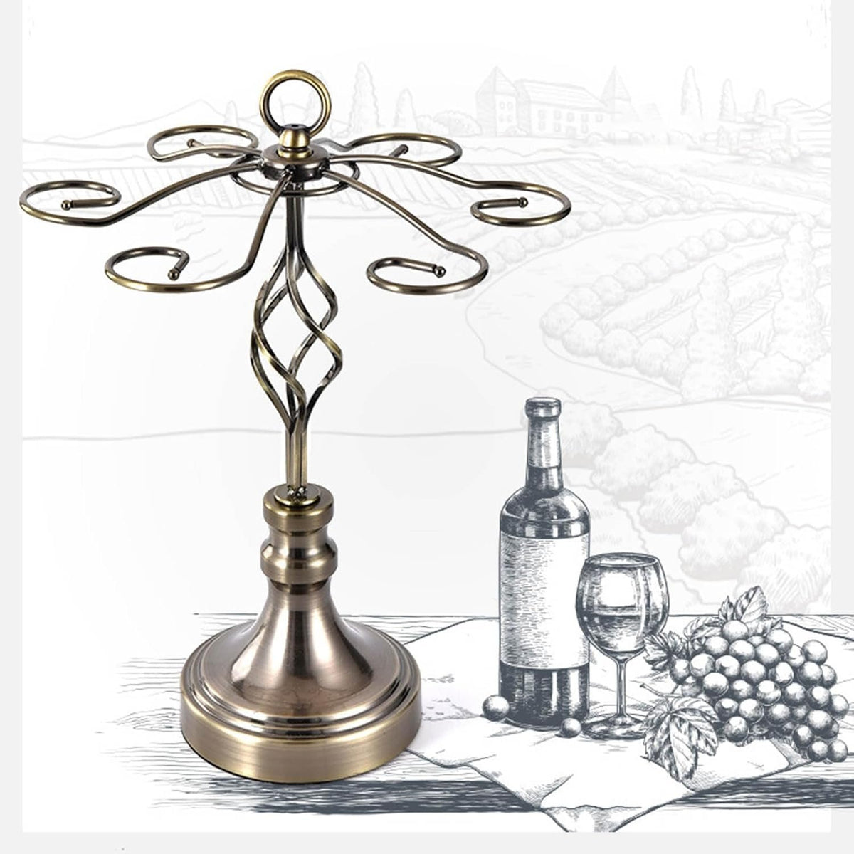 Countertop Wine Glass Holder – Iron Glass Rack