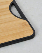 Double-Sided Cutting Board – Bamboo & Polyethylene, Non-Slip