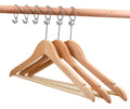 3 Pack Wooden Clothes Hangers with Strap Grooves