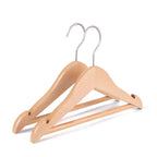 3 Pack Wooden Clothes Hangers with Strap Grooves