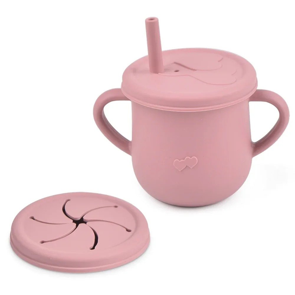 Baby Silicone Sippy Cup & Snack Container
