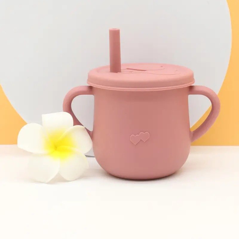 Baby Silicone Sippy Cup & Snack Container
