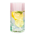 Peach Blossom Flower Glass Set of 4 – Lead-Free