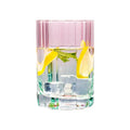 Peach Blossom Flower Glass Set of 4 – Lead-Free