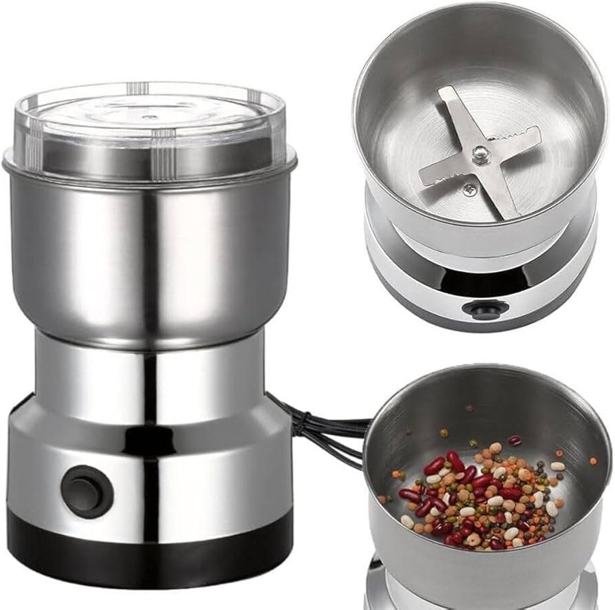 200W Electric Grinder with Stainless Steel Bowl