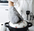 Heat Resistant Oven Mitts & Pot Holder Set