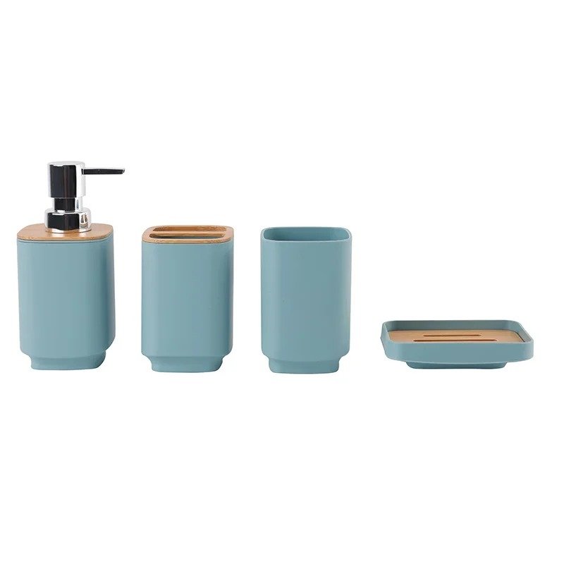 Set of 4 Bathroom Countertop Accessories – Stylish & Functional