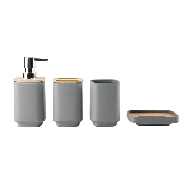 Set of 4 Bathroom Countertop Accessories – Stylish & Functional