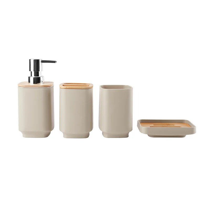 Set of 4 Bathroom Countertop Accessories – Stylish & Functional