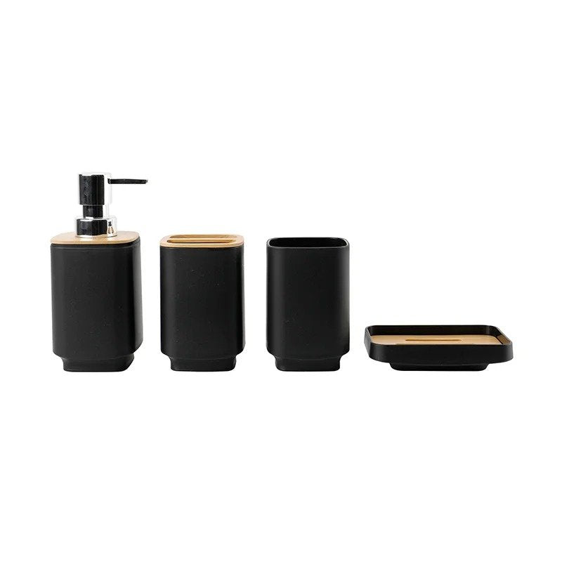 Set of 4 Bathroom Countertop Accessories – Stylish & Functional