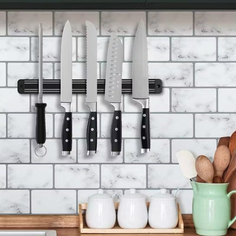 Magnetic Strip Knife Holder – Wall Mounted
