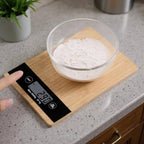 Electronic Bamboo Kitchen Scale – Digital