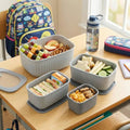 Set of 3 Prep Lunch Boxes – Leakproof & Stackable
