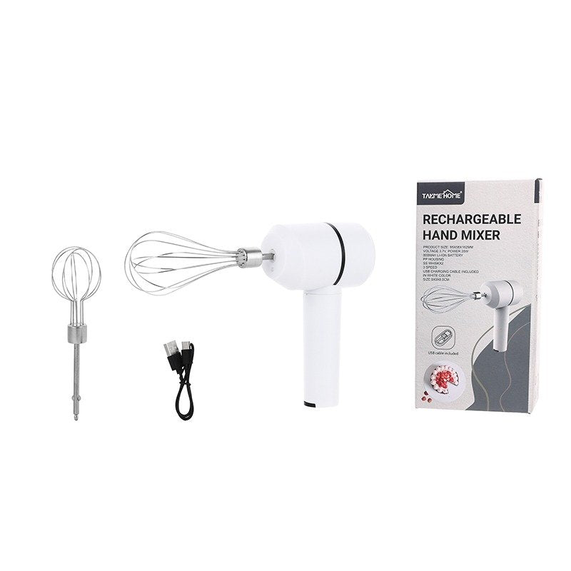 Mini Wireless Rechargeable Hand Mixer