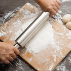 Stainless Steel Rolling Pin – Perfect for Baking & Dough