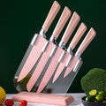 5-Piece Kitchen Knife Set with Acrylic Stand