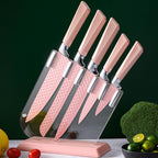 5-Piece Kitchen Knife Set with Acrylic Stand