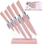 5-Piece Kitchen Knife Set with Acrylic Stand