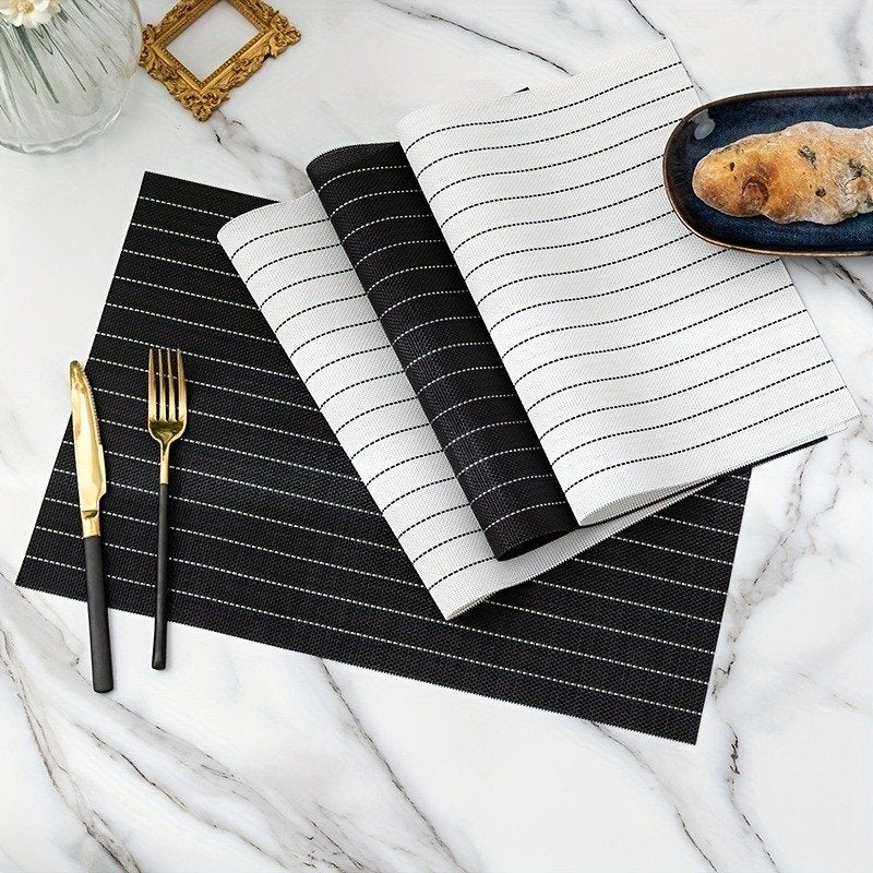 PVC Washable Dining Table Mats – Set of 4