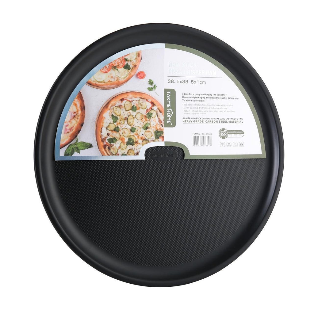 Heavy Grade Carbon Steel Non-Stick Pizza Pan