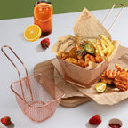 Stainless Steel Square Frying Basket with Handle