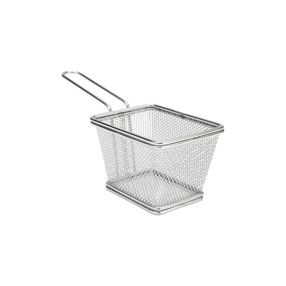 Stainless Steel Square Frying Basket with Handle
