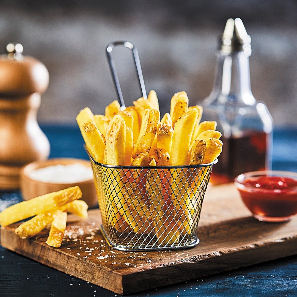 Stainless Steel Square Frying Basket with Handle