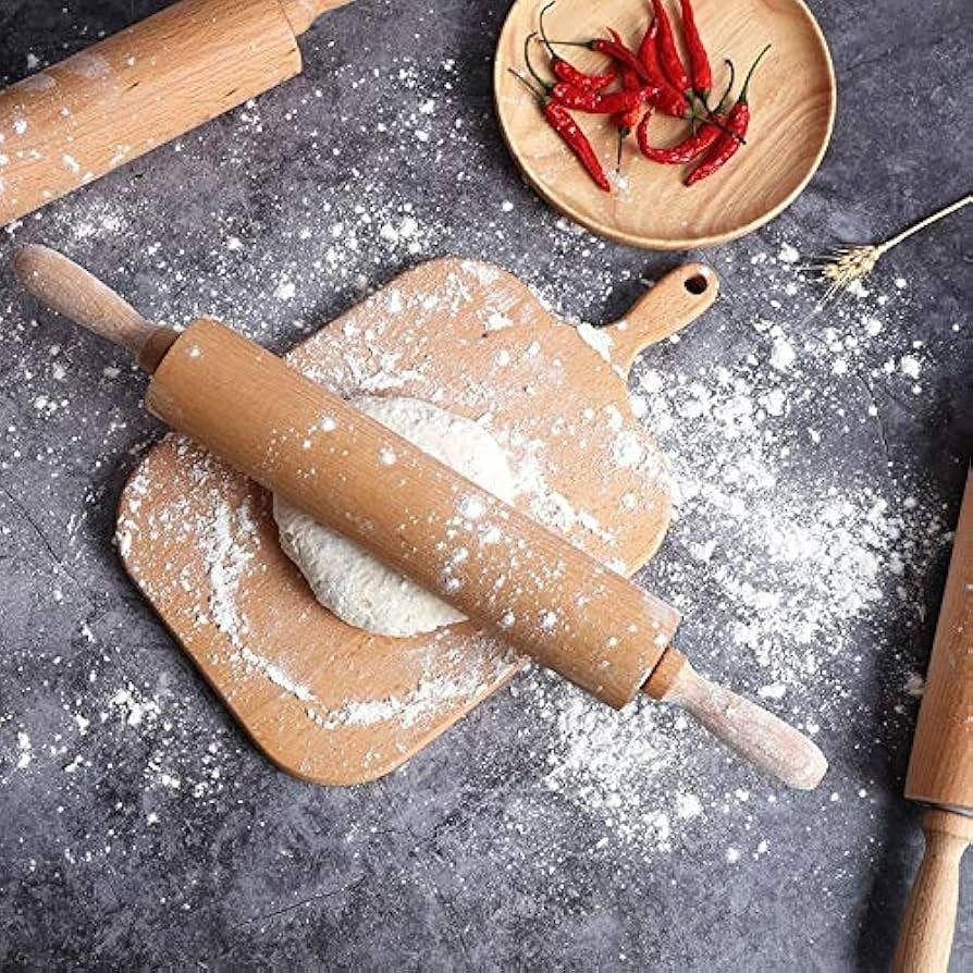 Wooden Rolling Pin – Baking & Dough Tool