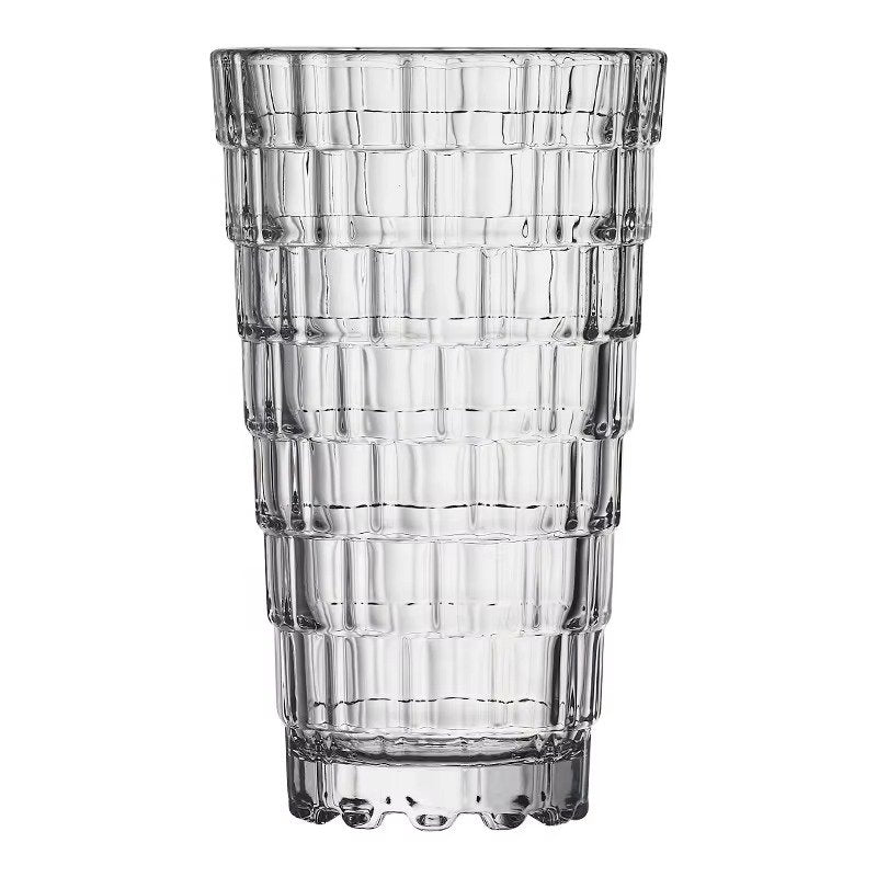 Round Stackable Water Glass – Durable Drinkware (Set of 6)