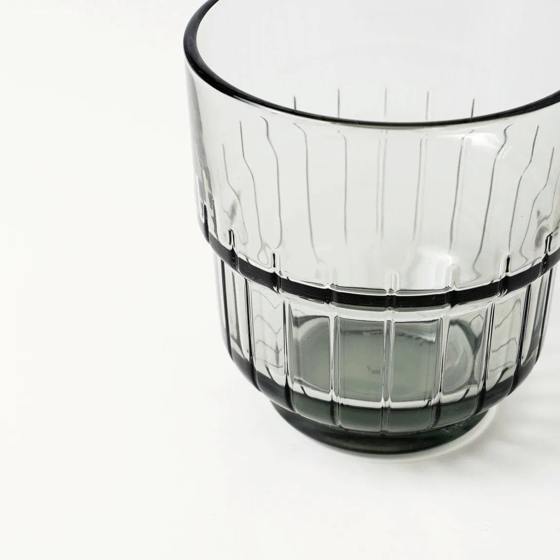 Smoked Stackable Glasses Set of 4 – 340ml