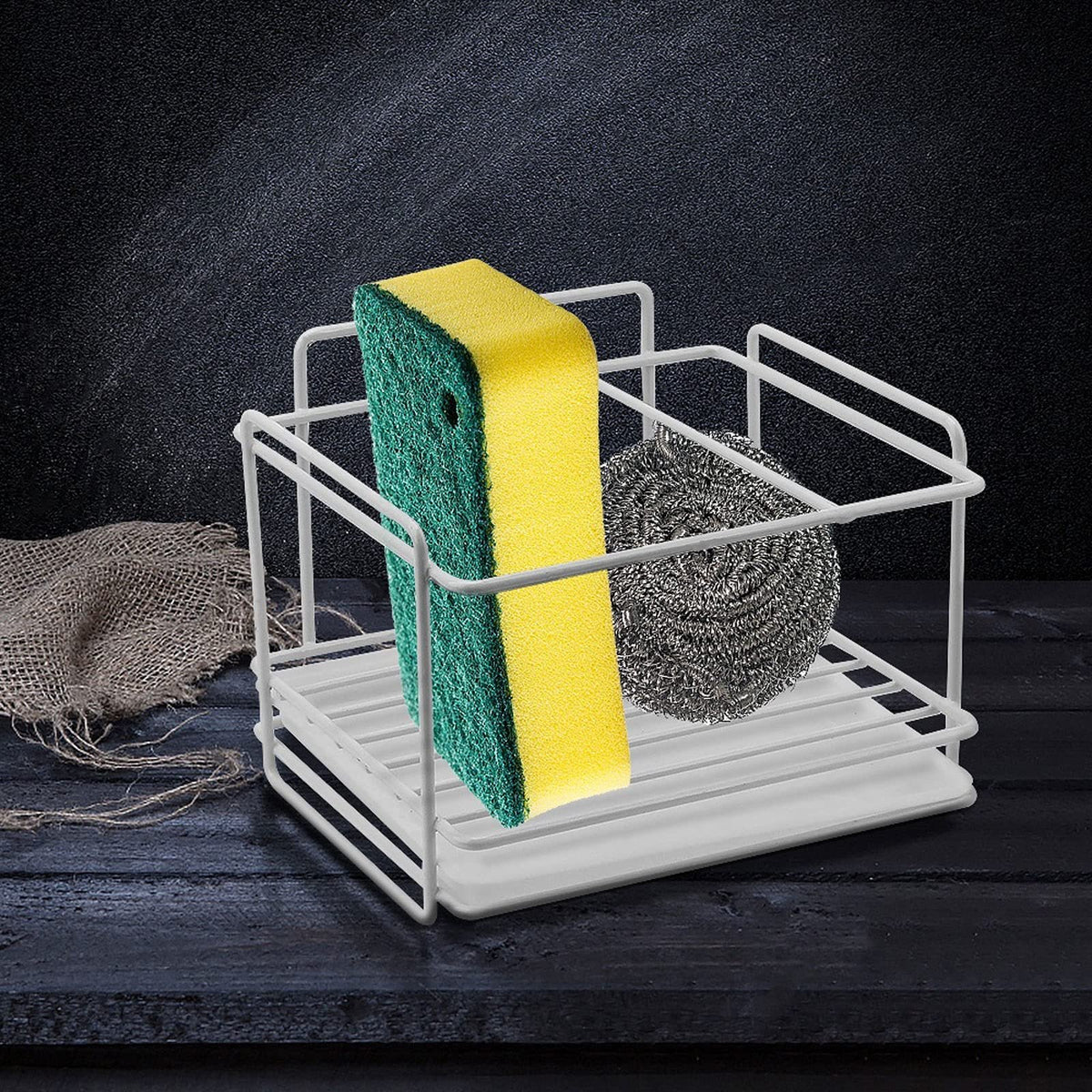 Compact Sink Organizer With Drip Tray