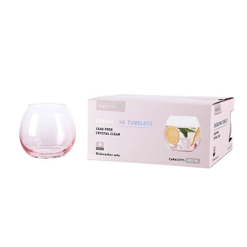 Arc Drinking Glass Set of 4 – Modern Everyday Glassware