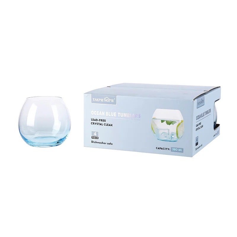 Arc Drinking Glass Set of 4 – Modern Everyday Glassware