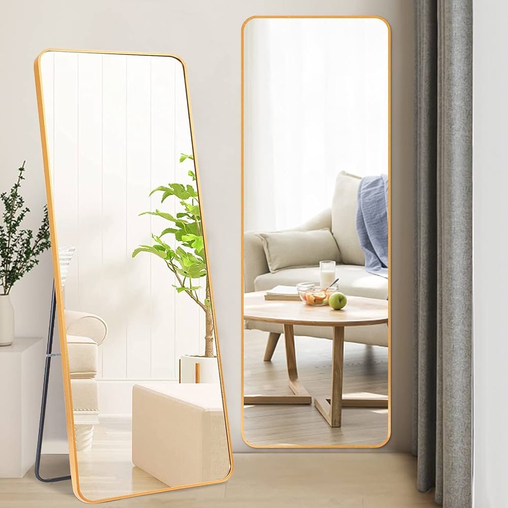 Full Length Rectangular Mirror – Freestanding & Wall Mount