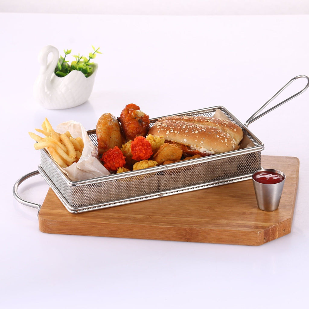 Stainless Steel Rectangular Frying Basket