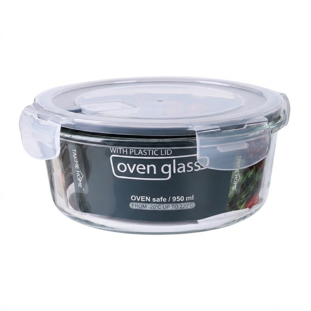 Oven Glass Storage Container with Clip Lid – Airtight, BPA Free